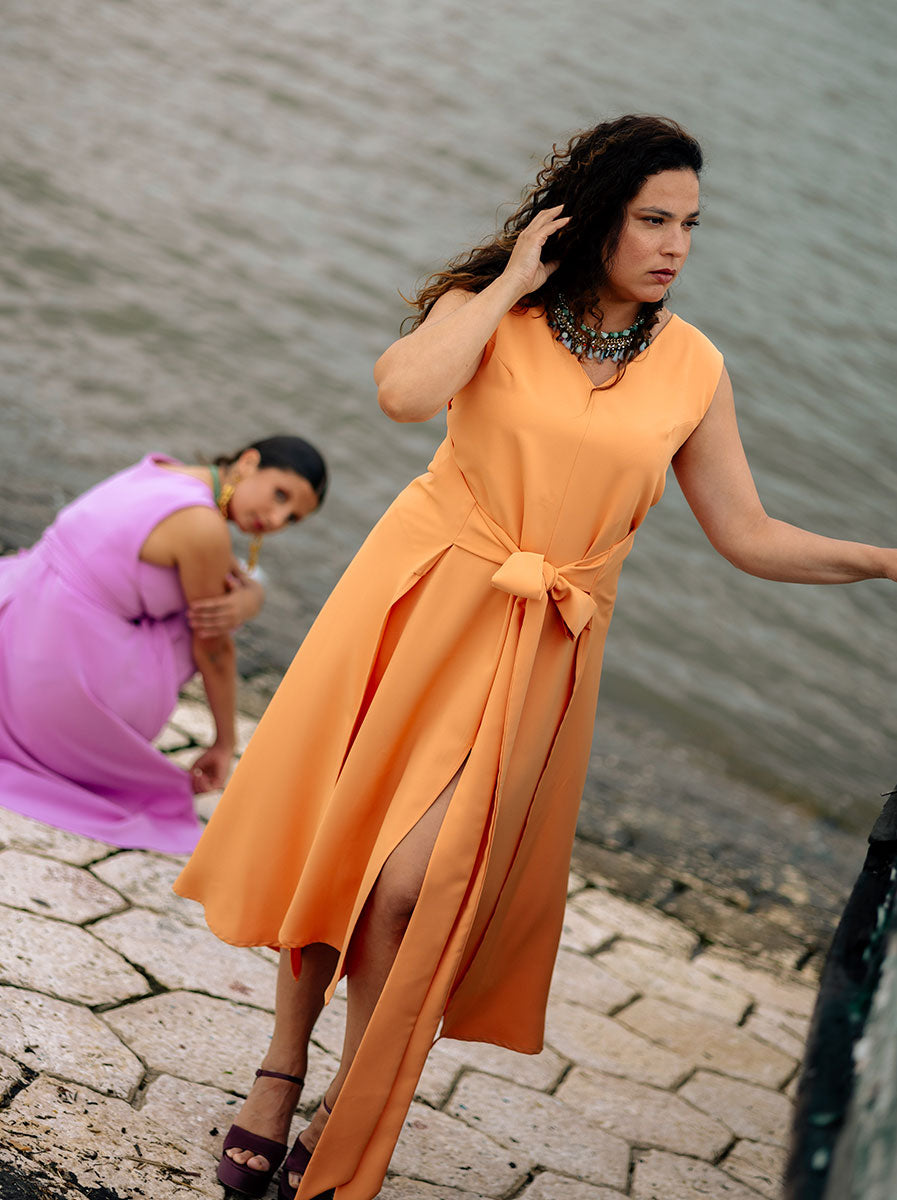 VESTIDO CARMELITA | PÊSSEGO