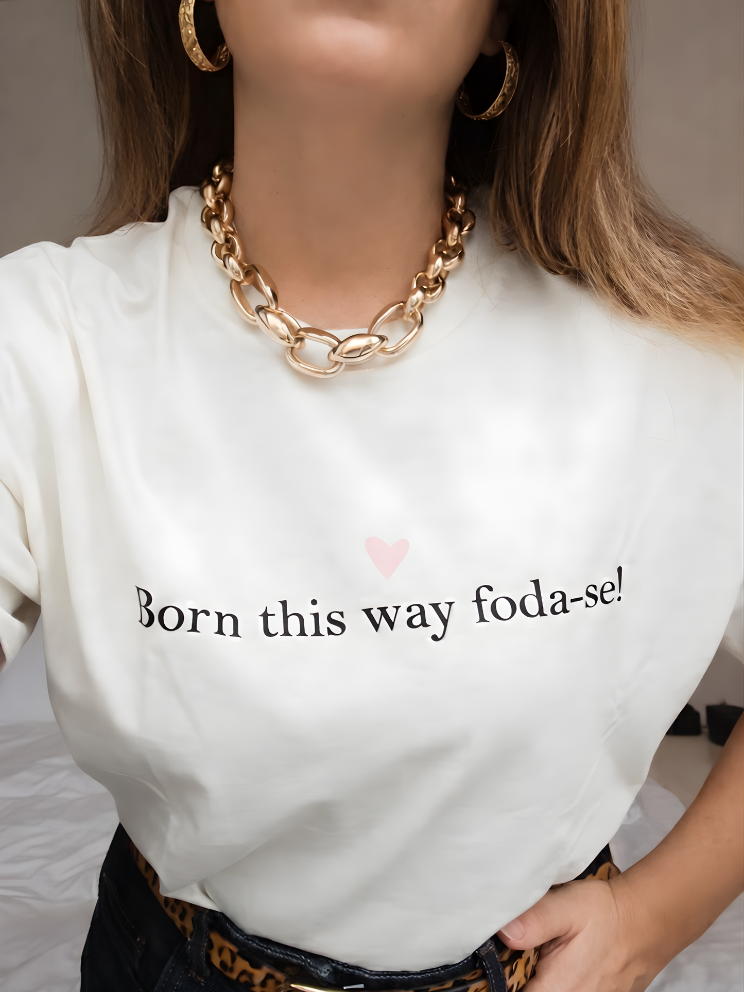 (Pré-venda) T-SHIRT | Born this way foda-se!