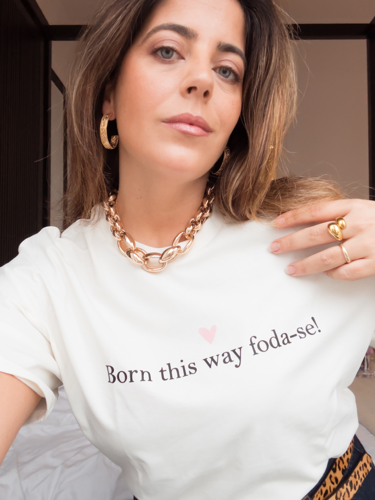 (Pré-venda) T-SHIRT | Born this way foda-se!