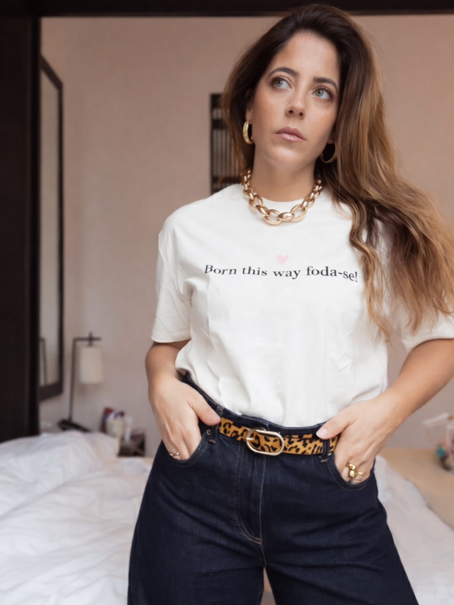 (Pré-venda) T-SHIRT | Born this way foda-se!