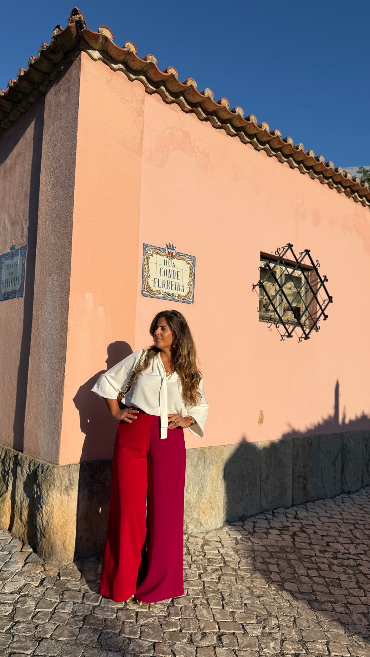 ENCOMENDA Calças Vera (Encarnadas&Rosa)