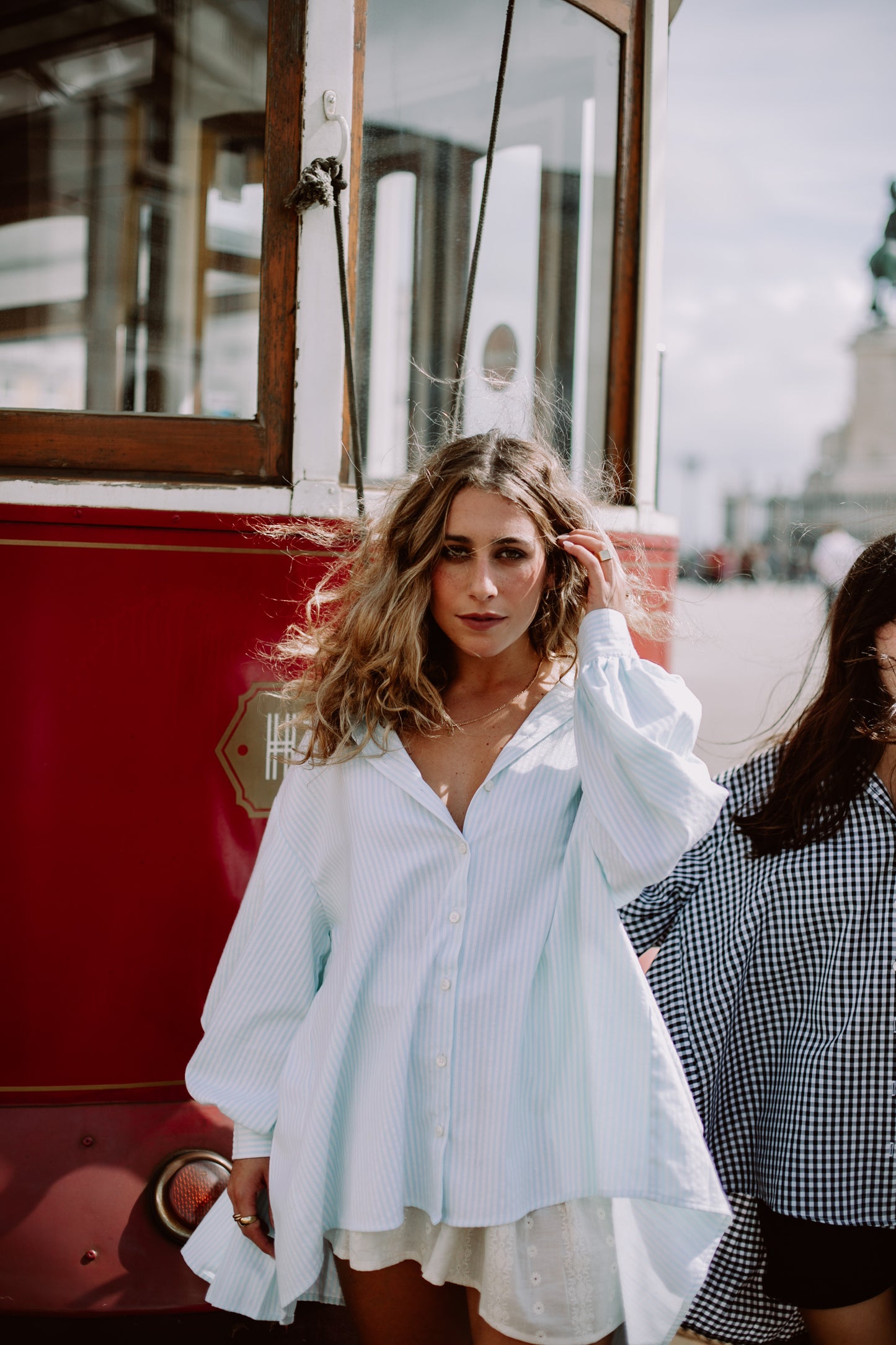 CAMISA FILOMENA | RISCAS Verde água