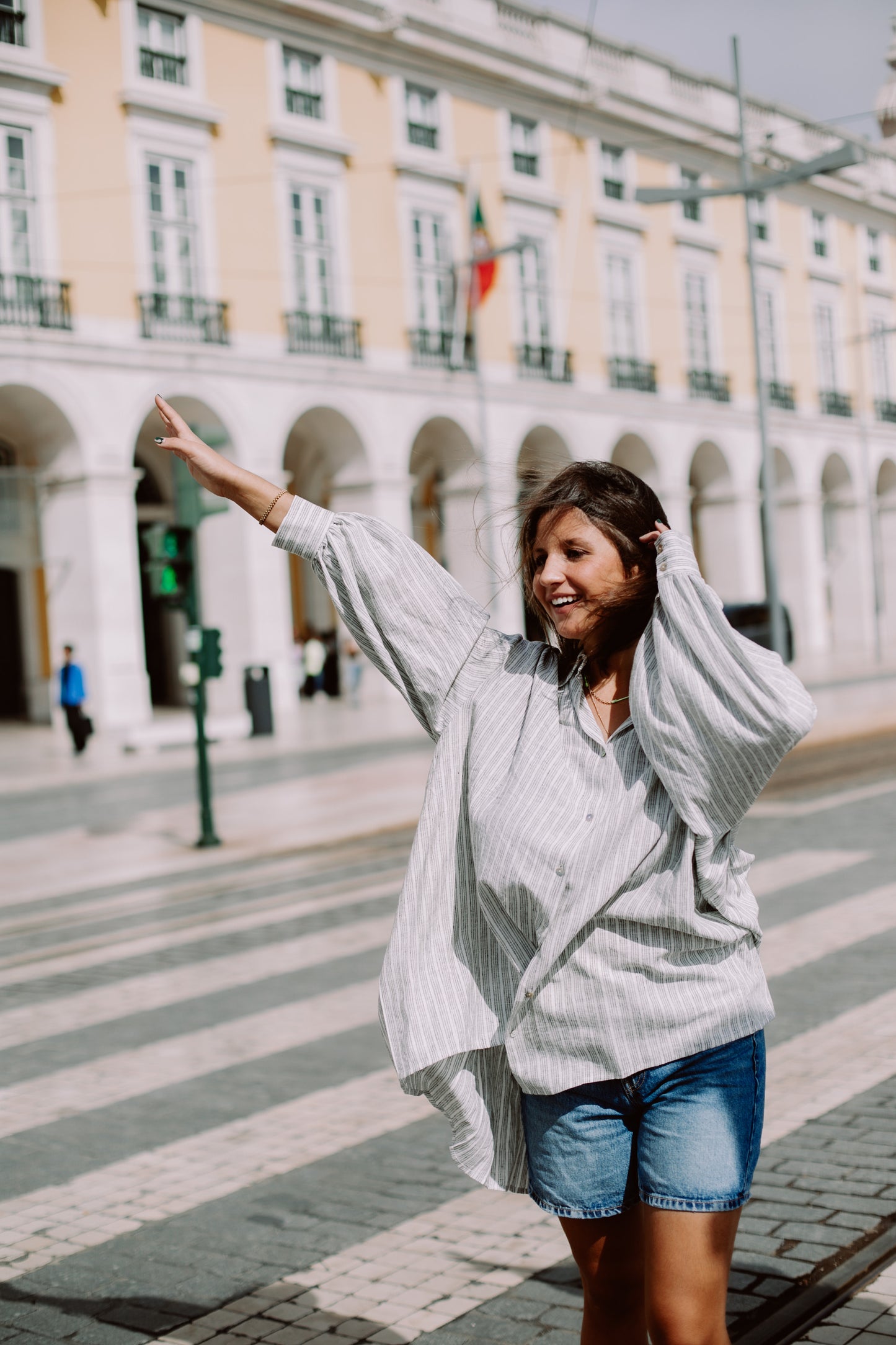 CAMISA FILOMENA | RISCAS Cinza