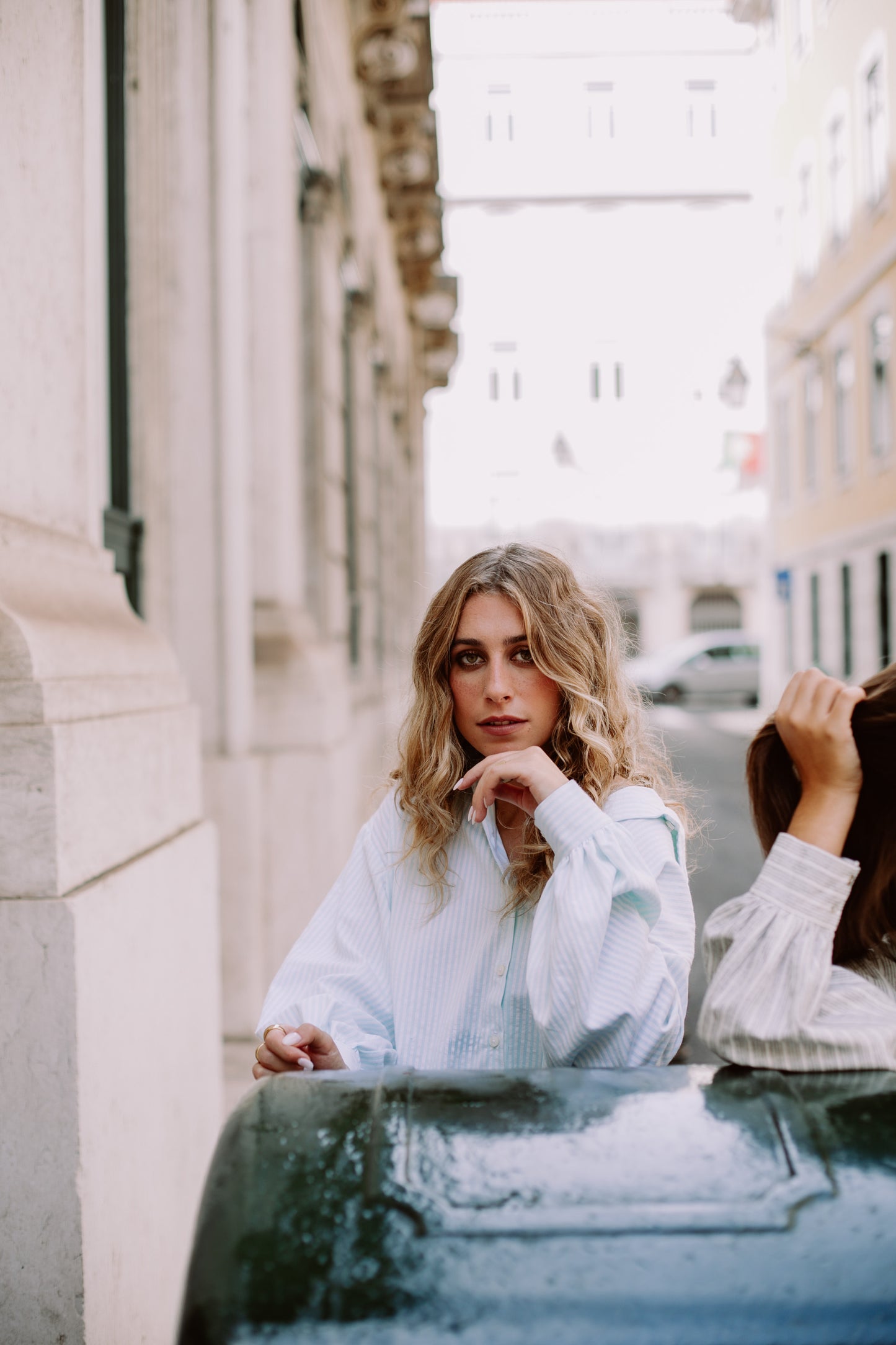 CAMISA FILOMENA | RISCAS Verde água