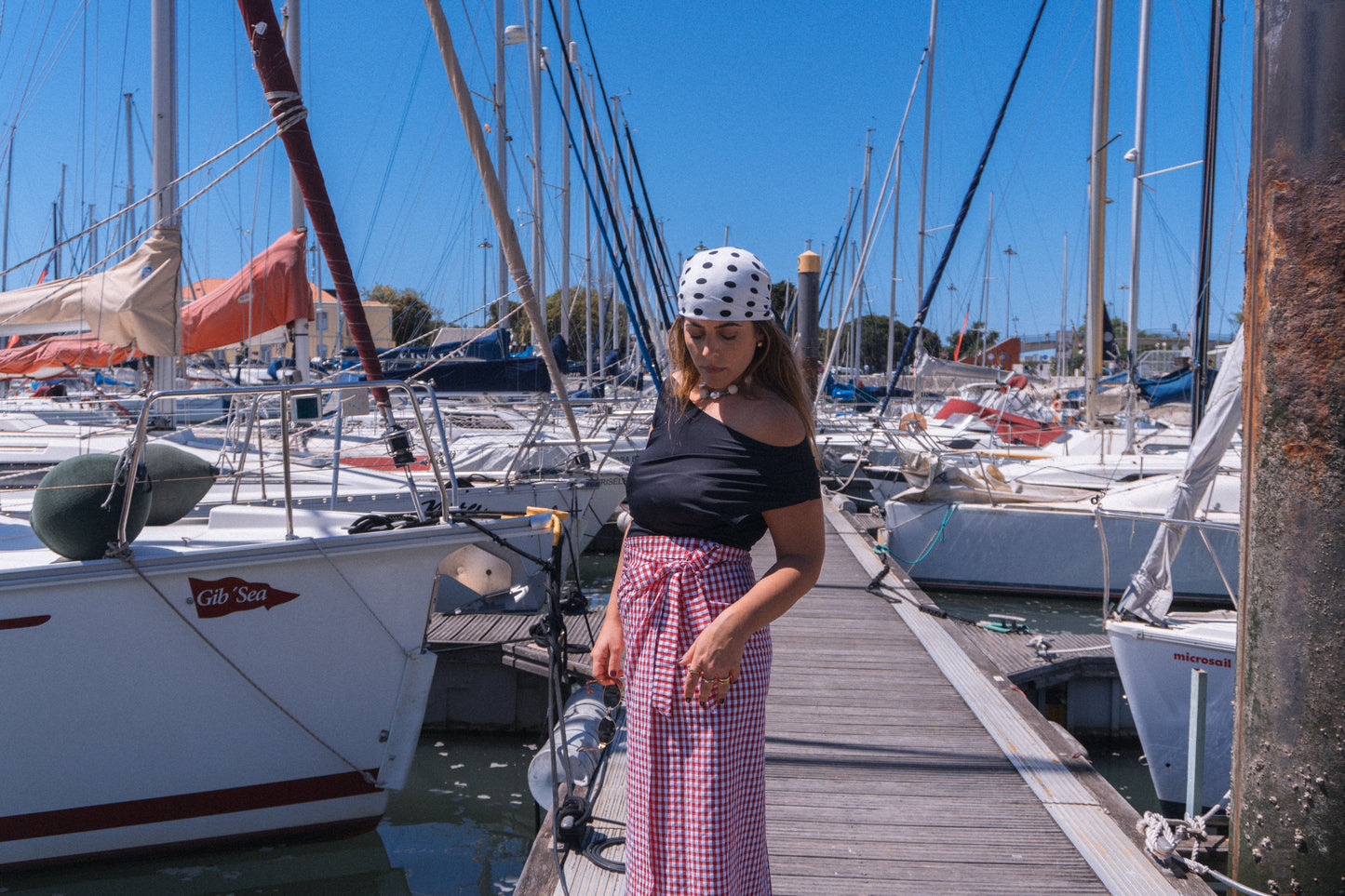 SAIA DA MU | VICHY Encarnado & Branco