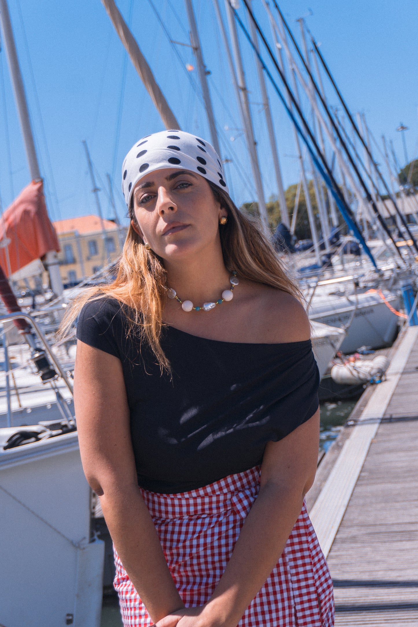 SAIA DA MU | VICHY Encarnado & Branco